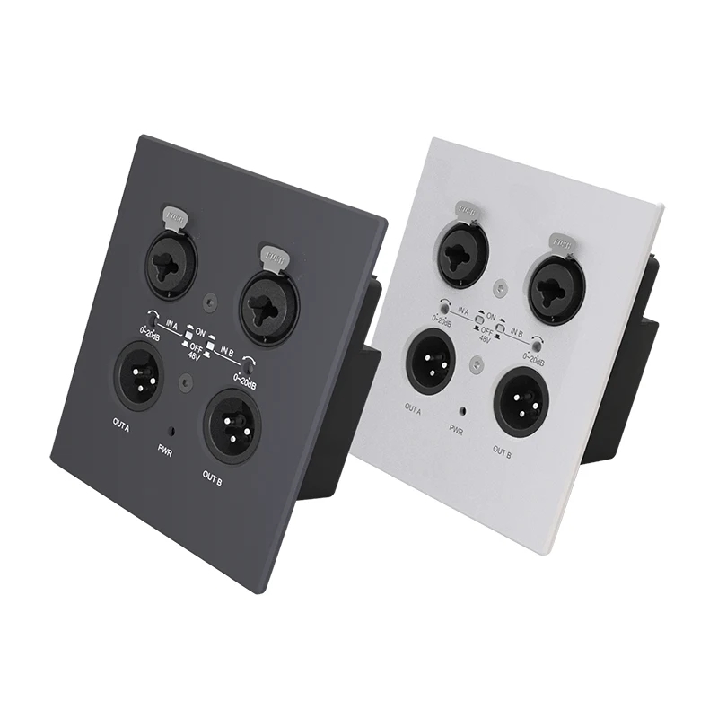 Hva er de spesifikke applikasjonene til Dante 2 CH Wall Panel Network Audio Interface?