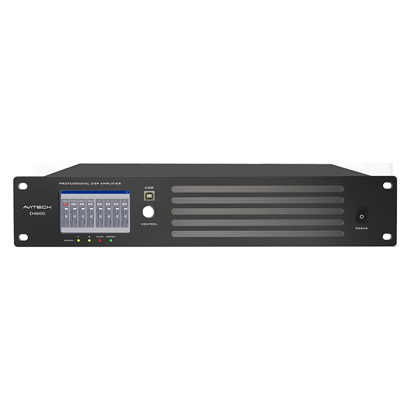 4 Ch 600W Dante DSP Network Power Amplifier