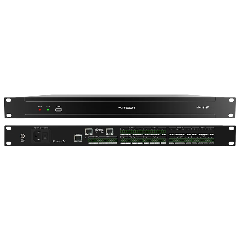 Dante 12 i 12 Out Network Audio Processor